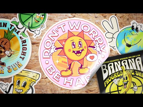 How To Design 90s Retro Cartoon Stickers Without Photoshop