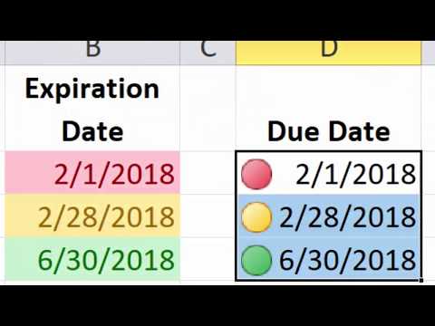 Excel Essentials -- Level UP! -- Conditional Formatting for Due Dates and Expiration Dates
