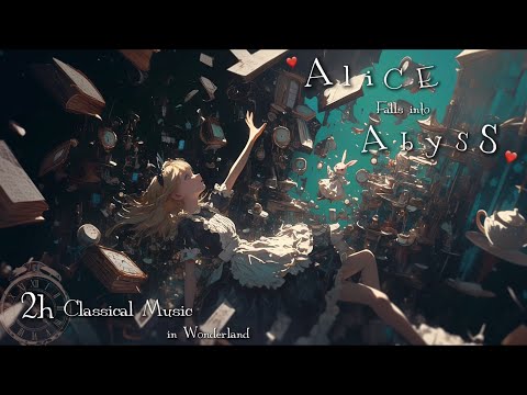 【2時間異世界クラシック音楽/Classical Music】「チェシャ猫のいたずら-Alice falls into Abyss」-ワンダーランドの奥深くで不思議な体験をする旅