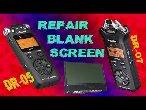 Blank Screen on TASCAM DR series PCM Recorder? How To FIX. Tascam Screen Repair