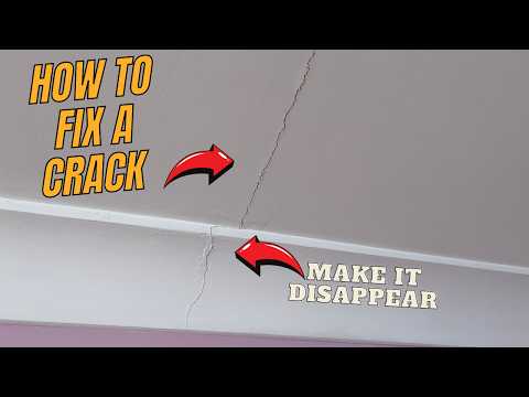 How to fix a crack in a ceiling or cornice - DIY