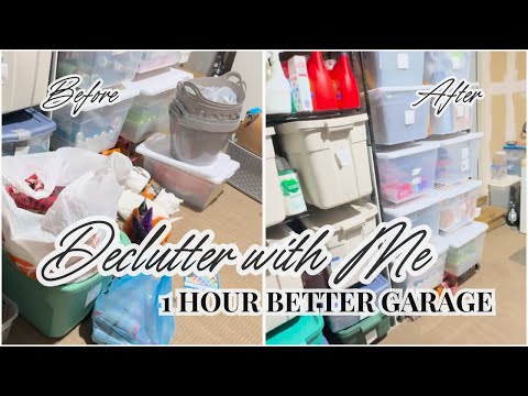✨DECLUTTER WITH ME✨ I 🕝 1 Hour Better I Chatty Clean, Declutter & Organize my Garage