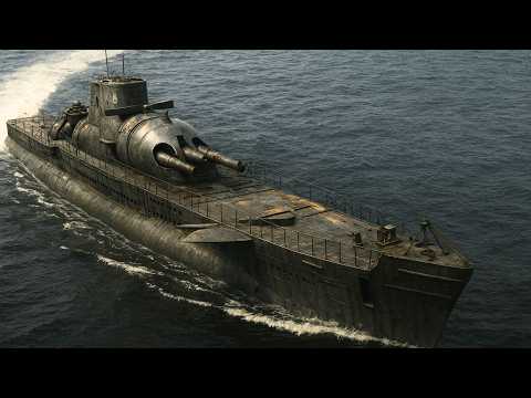 The Massive Sub with a Giant Gun Bolted on Top