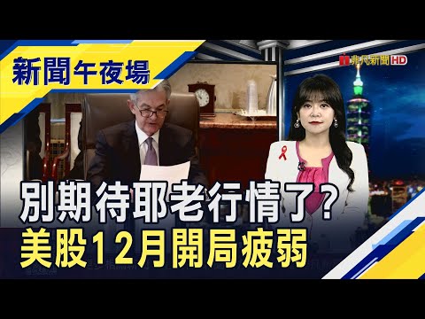 太想降息? 前Fed副主席警告:棄守通膨是錯誤... 別期待耶老行情了? 美股12月開局疲弱 加密貨幣又跳水!｜主播 賴家瑩｜【新聞午夜場】20251201｜非凡財經新聞