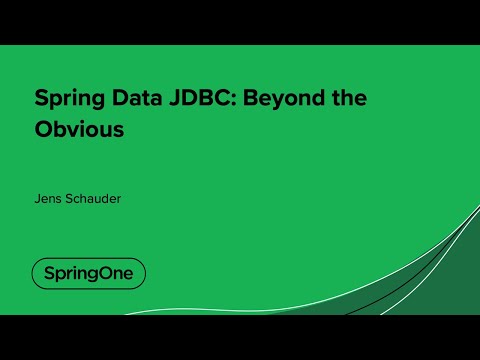 Spring Data JDBC: Beyond the Obvious