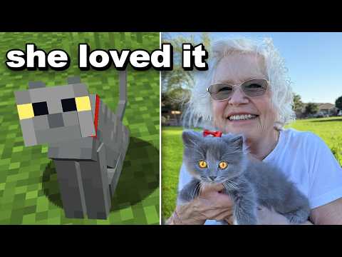 I Got My Grandma Her Minecraft Cat in Real Life