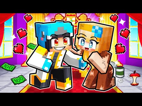 KING And Poor PEASANT FORBIDDEN LOVE In Minecraft!