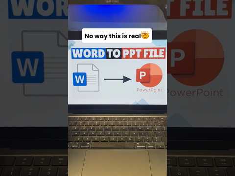 Convert your word documents into PowerPoint seamlessly.💥🙌🏻
