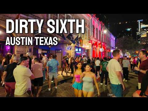Austin Nightlife Walking Tour | Dirty 6th Street on a Friday Night