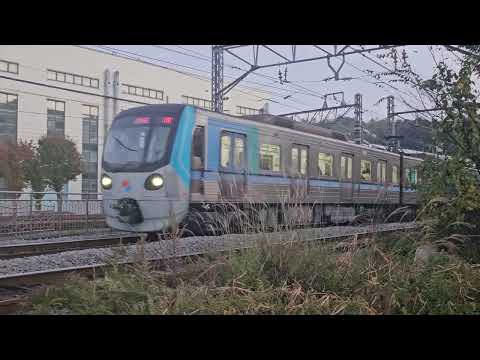 인천1호선 검단호수공원행 108편성 귤현역 진입