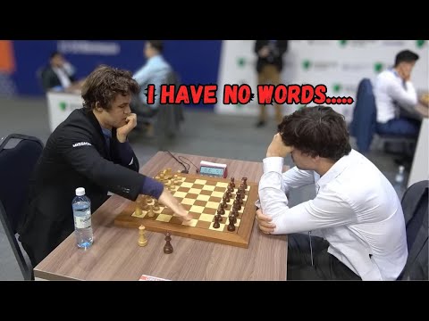 Magnus played so well that his opponent was stunned