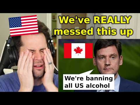 American Reacts to Canada Banning US Alcohol + Electricity Threats