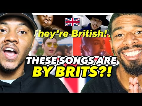 Songs Americans didn't know were British artists | All Of These Hits Are By Brits!  REACTION!