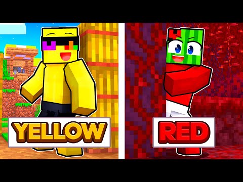 Using Only ONE COLOR In Minecraft!