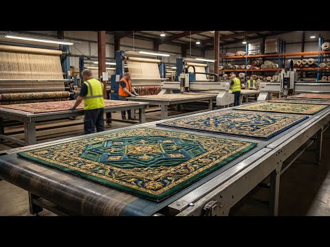 The Most Satisfying Rug Carving: Sculpting 3D Patterns into Wool