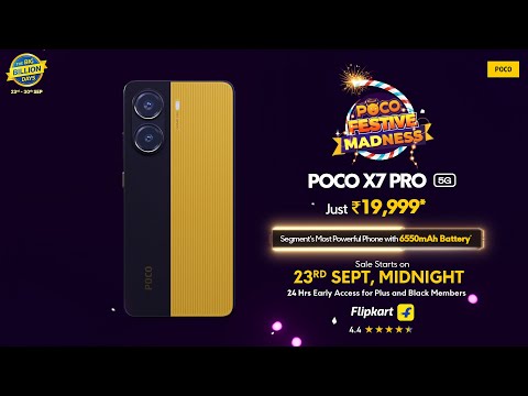 #POCOX7Pro5G Price Drop Alert ⚡ Flipkart BBD 2025