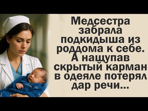 Медсестра забрала подкидыша из роддома к себе. А нащупав скрытый карман в одеяле потерял дар речи..
