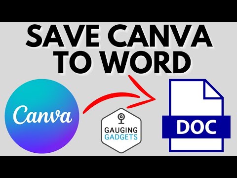 How to Open Canva Design to Word Document - Save Canva as Word Doc
