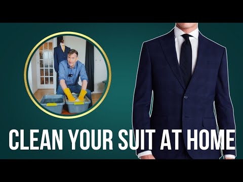 The Secret To Cleaning Your Suit Without Dry Cleaners