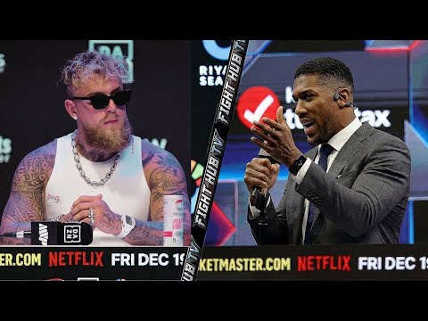 Jake Paul vs Anthony Joshua – FINAL Press Conference & Intense Face Off 🔥