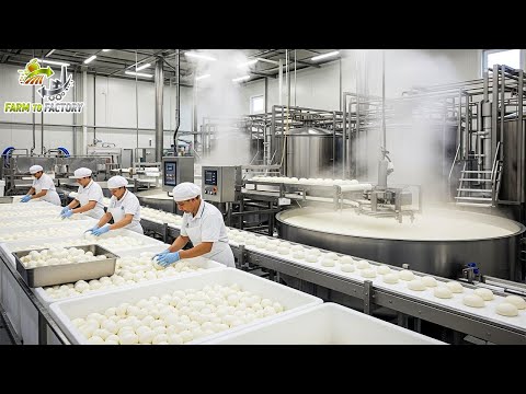 From milk to melt how mozzarella cheese is made (full process)