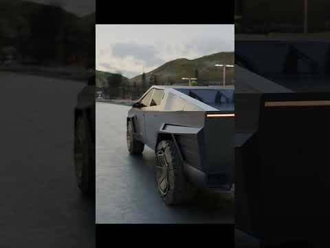Cybertruck meets Cyberpunk 2077 - Photorealistic Graphics Mod