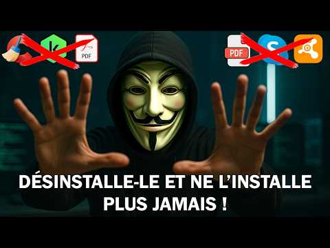🚨 5 logiciels À SUPPRIMER IMMÉDIATEMENT ! Votre PC vous dira merci…