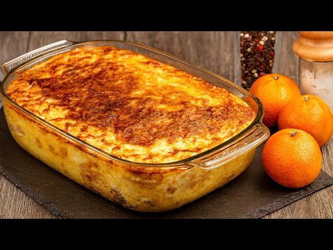 Potato lasagna with minced meat and cheese crust – simple & incredibly delicious!