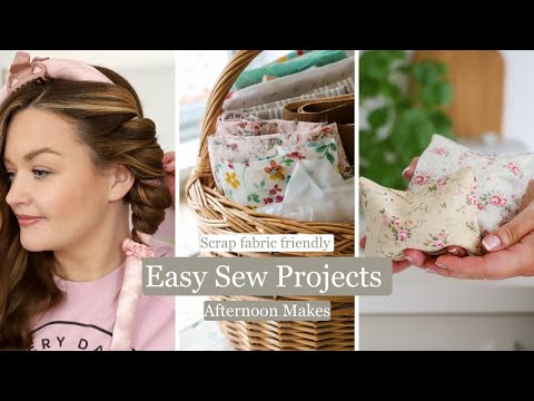 Easy sewing projects compilation! ( Scrap fabric friendly & perfect for beginners ) 🧵