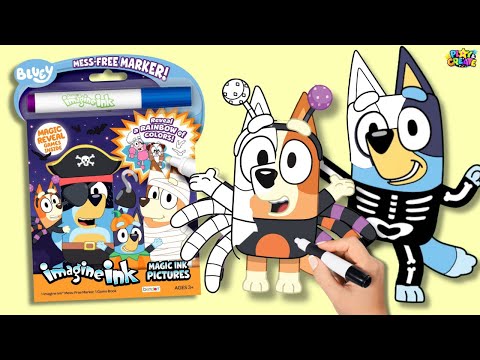 Bluey Halloween Costume Coloring and Craft!
