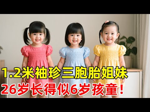 1.2米袖珍三胞胎姐妹,一登台震惊全场!26岁长得似6岁孩童【百味人生】