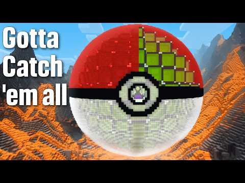 I Built A Giant Pokeball Prison in Minecraft
