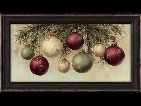 Vintage Christmas Ornaments | Framed TV Art Hack | Ambient Screensaver for TV