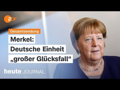 heute journal vom 02.10.2025 Merkel-Interview, Deutsche Einheit, Anschlag vor Synagoge in Manchester