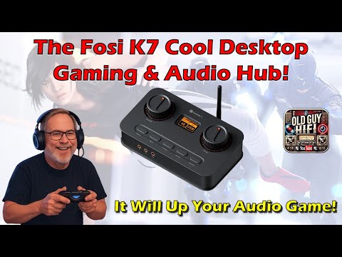 The Fosi K7 Cool Desktop Gaming & Audio Hub! It Will Up Your Audio Game!