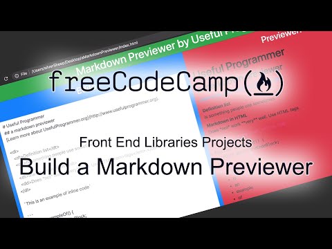 Build a Markdown Previewer - Front End Libraries Projects - Free Code Camp