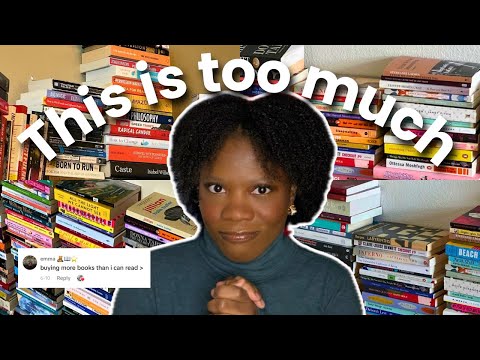 Having 800+ books in your physical TBR is not normal | Booktok massive TBR problem  
