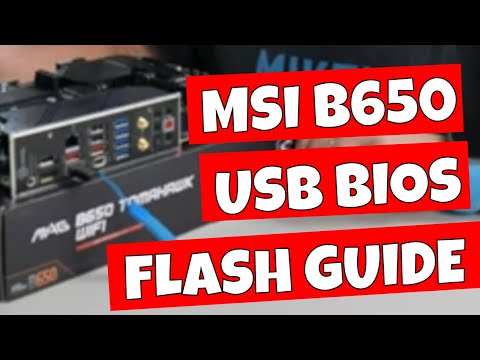 How To Use MSI USB Flashback BIOS Update AM5 Motherboards B650 Tomahawk WiFi