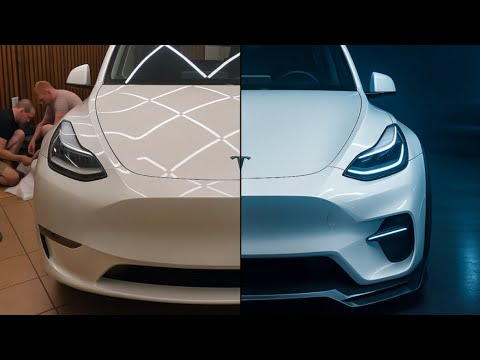 Из скучной машини в супер кар! Трансформация Tesla Model Y