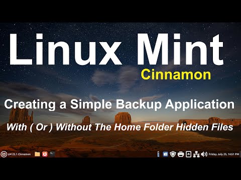 Linux Mint - Cinnamon - Creating a simple Backup Application.