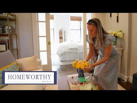 This Charming 375 Sq Ft West Village Apartment Is Full of Clever DIY Hacks | Renter-Friendly Design