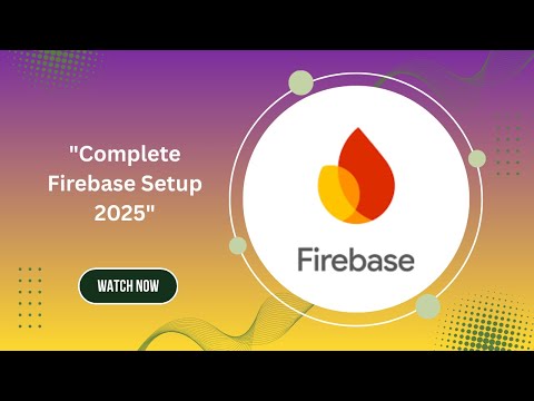 "Flutter Firebase Setup Step by Step in Urdu/Hindi 2025 | Firebase Auth + Firestore Complete Guide"