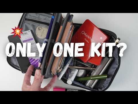 🎨✈️ The Only Art Kit I’d Take With Me | My Go-To Travel Sketch Setup 🖌️📦