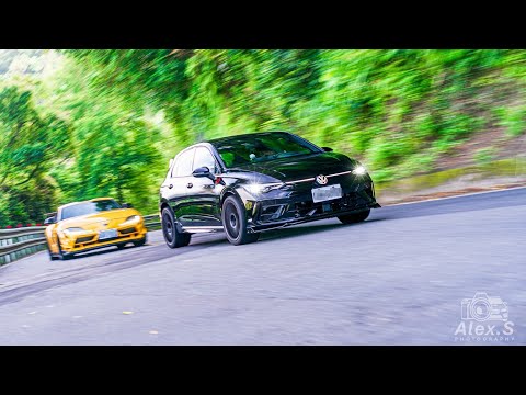 來看看Golf 8.5R 原廠動力帶頭跑能甩掉Supra 手排二階440P 和牛？