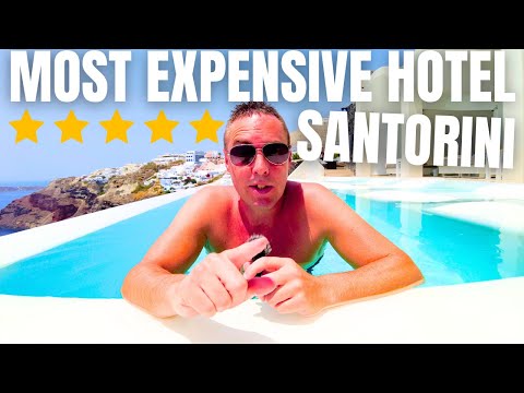 I Stay In A 5 Star Luxury CAVE Hotel In Santorini - WOW!