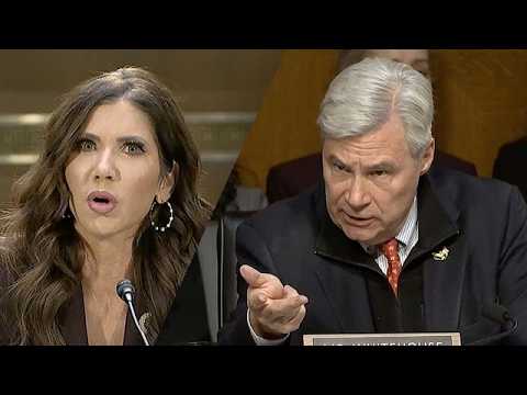 Noem Feigns Ignorance when Confronted by Senator Whitehouse
