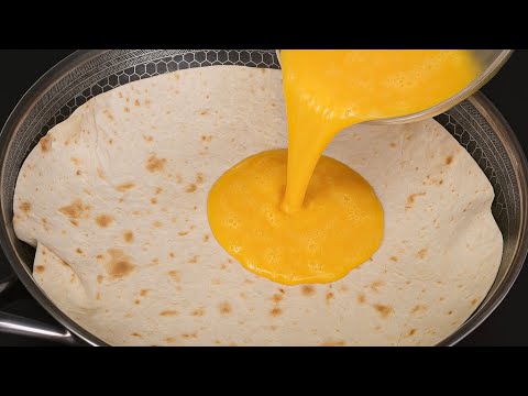 Tortilla with eggs – better than any pizza!  This ingenious recipe will surprise everyone.