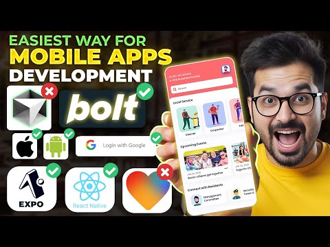 How to Develop Mobile Apps for Android and iOS using Bolt.new V2 AI Coding in React Native and Expo
