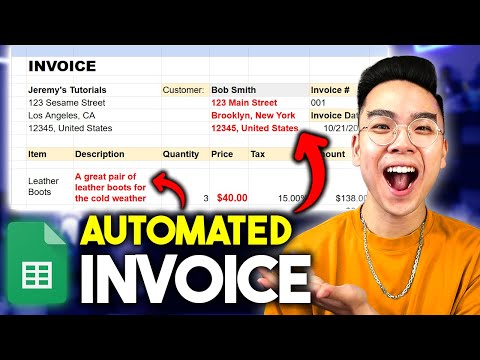 How to Create AUTOMATED INVOICES (Autofill) in Google Sheets! *TUTORIAL*