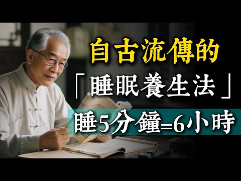 5分鐘睡出6小時效果！這個古法睡眠養生秘技，最適合熬夜、失眠的人。